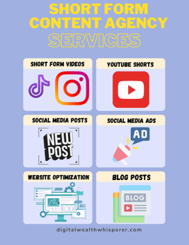 Short content agency services