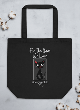 black cat, cat eyes, for the ones we love, side gig club, vivid calm designs, minimal designs