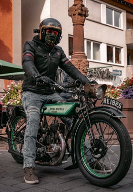Royal Enfield Motorrad aus 1925.
