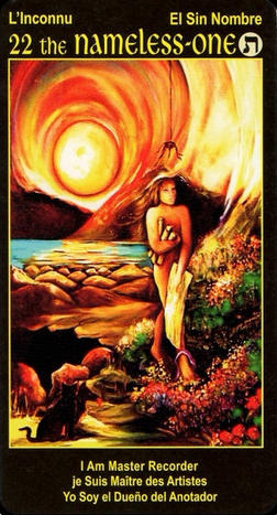 22 NAMELESS ONE Tarot Card I Am One Tarot Deck