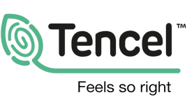 a logo for tencel - providing sustainability in fashion