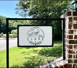 black medal sign on a hill