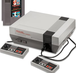 Nintendo Entertainment System with Super Mario Bros. and Duck Hunt