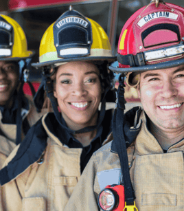 Pompiers souriant Québec