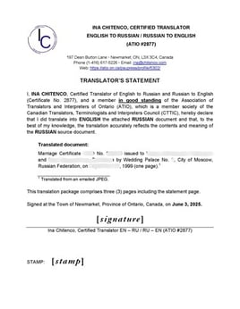 translator's statement