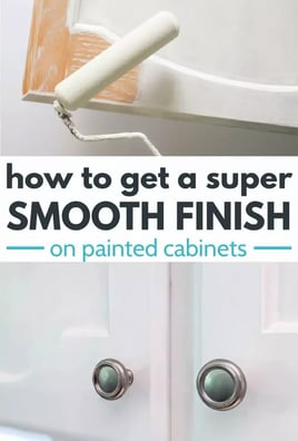 a white cabinet with a white paint and a white paintbrush