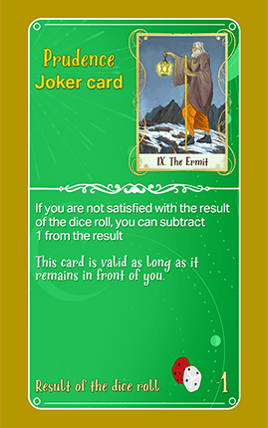 Eden the game of life Prudence joker card