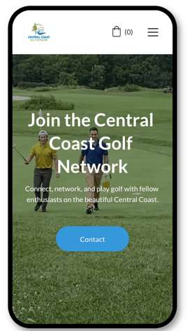 Example of local central coast website