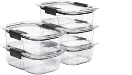 Rubbermaid Brilliance Meal Prep Containers