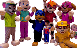 fabricacion de botargas para espectaculos infantiles de paw patrol