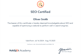 SEO Certified