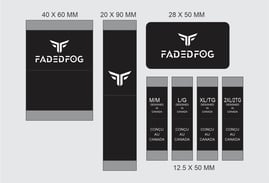 Custom woven clothing labels with brand logo for apparel production