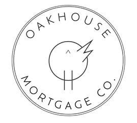 a logo for oak house mortgage company