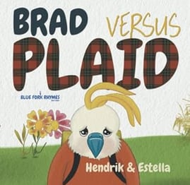 brad versus plaid rhyming picture book cover