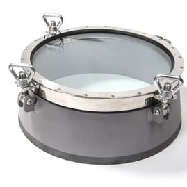 Large stainless steel porthole