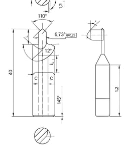 Broca para Lona de freio, Brake Lining Drill Bit