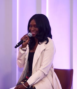 Beatrice Adenodi speaks at RSP event panel