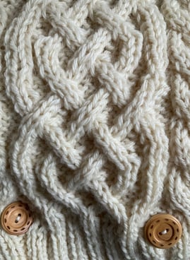 aran knit cowl