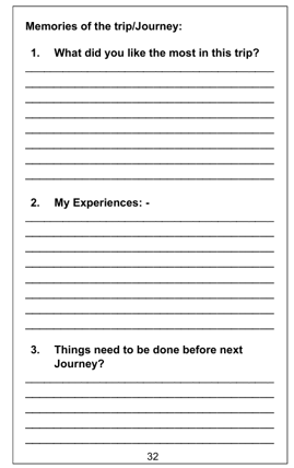 Travel Experience Page