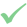 Logo de validation, symbolisant la confirmation ou l'approbation.