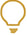 Gold outline of a light bulb icon symbolizing proactive support or smart solutions.