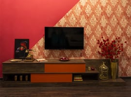 omegaa solutions interior designers tv entertainment unit