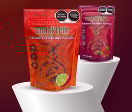 Los dos productos de snacktein