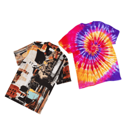 Baju Grafis dan Tie Dye