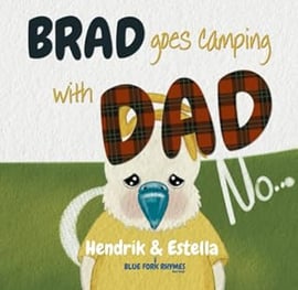 brad goes camping with dad rhyming picture book cover