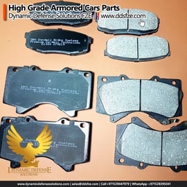 heavy duty brake system, brake rotors, ceramic brake pads and callipers for armored cars