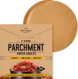 round parchment paper sheets