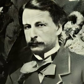 Fotografia do escritor brasileiro Gonçalves de Magalhães (1811-1882)