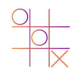 Decorative Tic-Tac-Toe icon