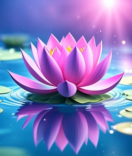 purple lotus flower symbolizing healing and growth