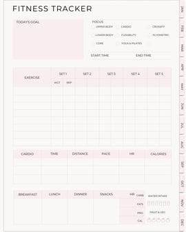 a fitness tracker with a workout tracker