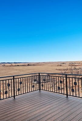 Private Deck View Raz Hideaway Ranch Sturgis South Dakota Black Hills Bear Butte National Monument