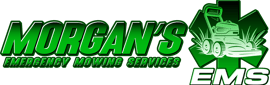 Logo for Morgan's EMS, a firefighter-owned lawn care company in Columbia, SC