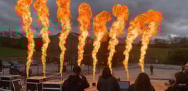 Tests machines à flammes effets speciaux