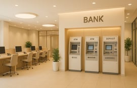 Progetto BRB Engineering per il settore bancario: filiale funzionale con sportelli automatici