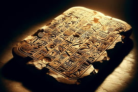 Heiroglyphic tablet