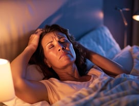 Woman struggling with menopause hot flushes, supported Green Leaf Hypnotherapy, Lancing, West Sussex