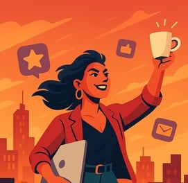 illustration d'une femme indépendante