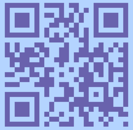 Hair Salon Scarborough a qr coder with a blue background