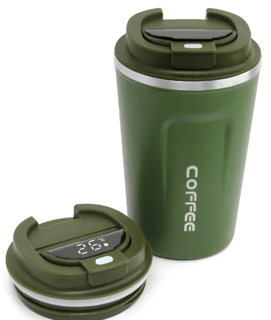 Copo térmico com display coffee café