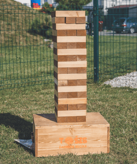 XXL Jenga žaidimų nuoma