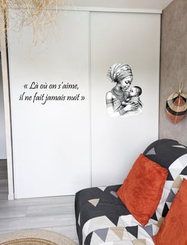 Décoration porte de placard