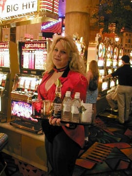 New York New York Las Vegas cocktail waitress