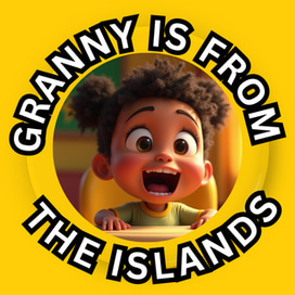 GRANNY IS FROM THE ISLANDS logo