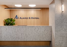 Entrata progetti uffici Alvarez & Marsal realizzato da BRB Engineering srl