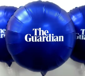 The Guardian branded balloons